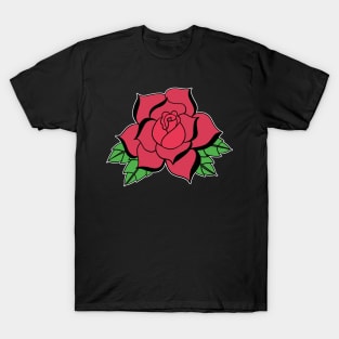 Traditional Tattoo Red Rose T-Shirt